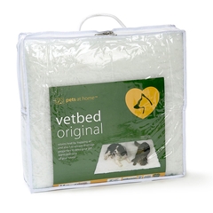 White Vetbed for Dogs 71x61cm (28x24in) by Pets at Home