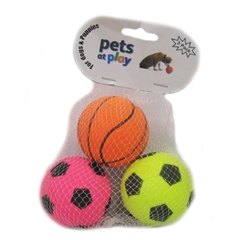 Pets at Play Sponge Ball 3 Pack Toy for Dogs by Pets at Play