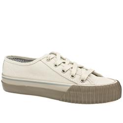 Male Flyers Centre Low Fabric Upper Fashion Trainers in White