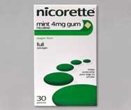 Nicorette gum 4mg PLAIN 105 pieces - save