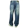 Crush Wash Italic Loose Fit Jeans