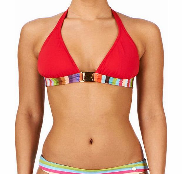 Phax Womens Phax Astarte Halter Bikini Top - Red
