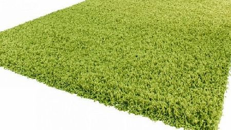 Shaggy Rug High Pile Long Pile Modern Carpet Uni Green, Dimension:120x170 cm