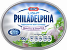 Philadelphia Light with Garlic and Herbs (300g)