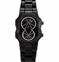 Signature black diamond dial watch