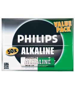 50AA Alkaline Batteries - 50 Pack