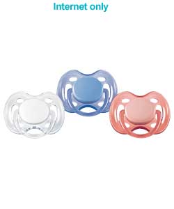 philips AVENT 0-6m Freeflow Soothers - Pack of 2