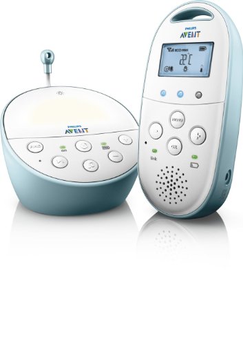 Philips AVENT DECT Baby Monitor SCD560/01 with Light, Lullabies and Temperature Sensor