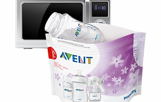 Philips Avent Microwave Steriliser Bags, Pack of 5