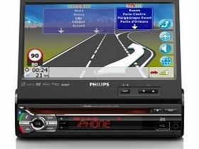 Philips CED780/12 GPS Car AV-System for Apple iPod/iPhone (17.8 cm (7-Inch) Touchscreen, DVD-RW, DivX, Bluetooth, USB) Black
