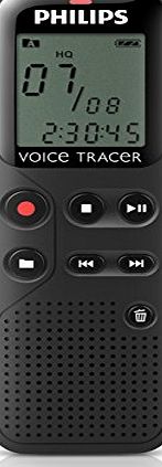 Philips DVT1100 Digital Voice Recorder, 4GB, PC connected, black