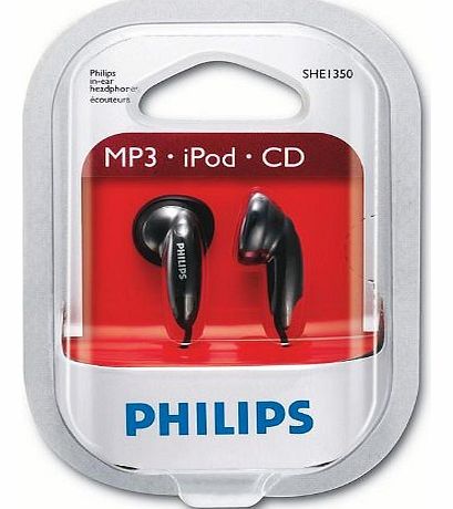 Philips Earphone SHE1350 Bass Vents For MP3 IPOD, CD with 3.5mm L-Connector