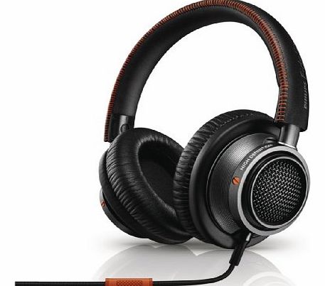 Philips Fidelio L2 Audio Headphones with Accept Incoming Call Function and Microphone for Mobile Phone Black / Orange