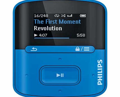 Philips GoGear Raga 4gb MP3 Player - Blue