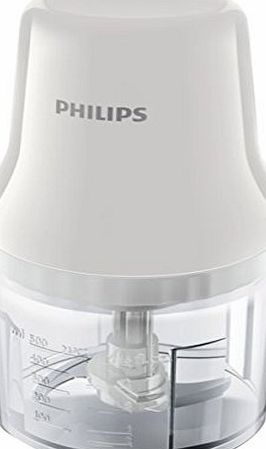 Philips HR1393/01 Daily Collection Chopper, 450 W, White