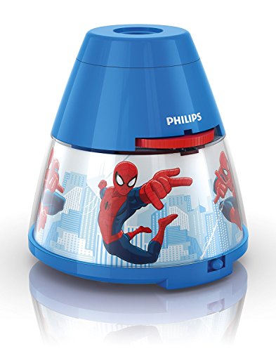 Marvel Spider-Man Childrens Night Light and Projector - 1 x 0.1 W Integrated LED