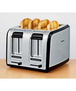 Metal 4 Slice Toaster