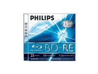 Philips PHILIP BD-RE 25GB Blu-ray Disc Rewritable Jewel Case