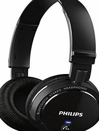 Philips SHB5500BK/00 Wireless Folding Bluetooth Headphones Black
