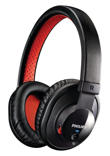 Philips SHB7000/10 Bluetooth Stereo Headset Black / Red