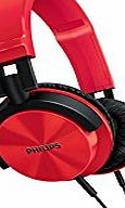 Philips SHL3000RD/00 Over Ear Headphones Powerful 32mm Drivers amp; Dynamic Sound
