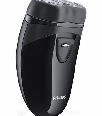 Philips Travel Shaver with Twin Rotary Heads and Travel Pouch PQ203/17