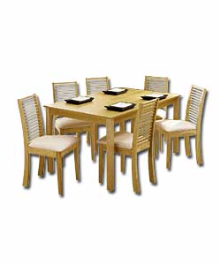 PHOENIX Dining Suite with 6 Chairs