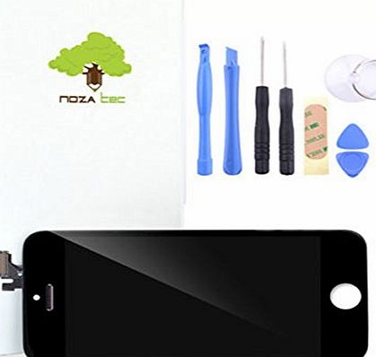 iPhone 5 Replacement Full Front Screen LCD and Digitizer & Free Set Of Tools Included Black and White (Black iPhone 5)