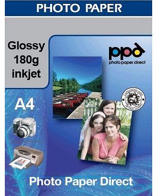 Photo Paper Direct A4 Photo Paper Glossy 180g X 50 Sheets