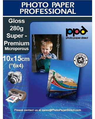 Inkjet Photo Gloss Cards, SUPER PREMIUM 280g 10x15cm x 100