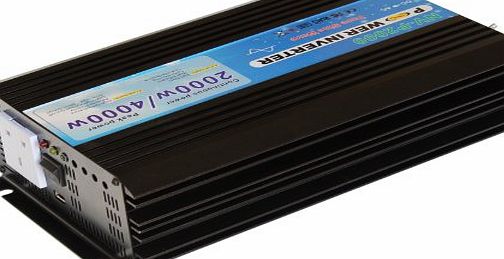 2000W 12V pure sine wave power inverter to convert 12V DC power into 240V AC mains power - suitable for for off-grid and back up systems with power storage and solar power applications