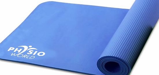 PhysioWorld Physio World Thick Exercise Mat - 15mm Blue