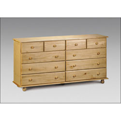 - 10 Drawer Chest (Solid Pine)
