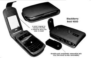 Luxury Case for Blackberry Bold 9000 (Ref. 998) Black