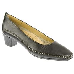 Female Carla Leather Upper Leather Lining Comfort Courts in Black