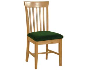 Pigalle natural oak upholstered dining chairs