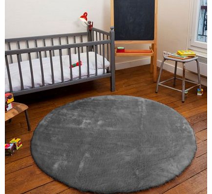 Pilepoil Round carpet - Light grey Dark grey `One size