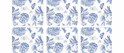 Pimpernel Botanic Blue Coasters, Set of 6