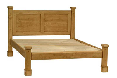 PINE 5FT LOW END BED ROYAL BALMORAL
