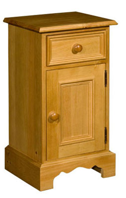 pine BEDSIDE CABINET CUPBOARD RIGHT HINGED