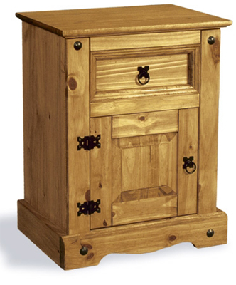 PINE BEDSIDE CABINET MEXICANO