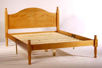 PINE BEDSTEAD LOW END 4FT6IN CALEDONIAN