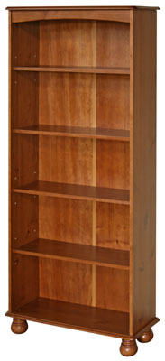 pine Bookcase 5 Shelf 65in x 30in Dovedale Value
