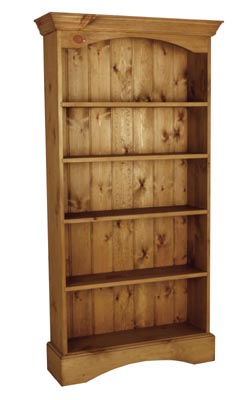 PINE BOOKCASE PLAIN 5FT 6IN
