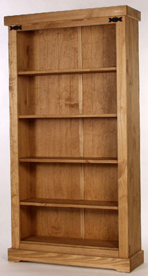pine Bookcase Tall 71in x 37.5in Santa Fe Value