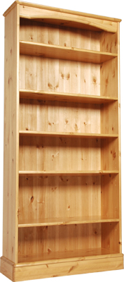 pine BOOKCASE TALL WIDE 70.5IN x 33IN ONE RANGE