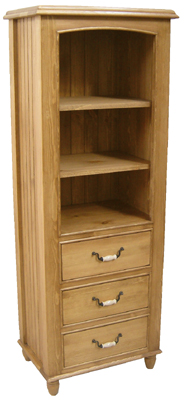 pine BOOKCASE TALLBOY 59.5IN x 24IN PROVENCAL