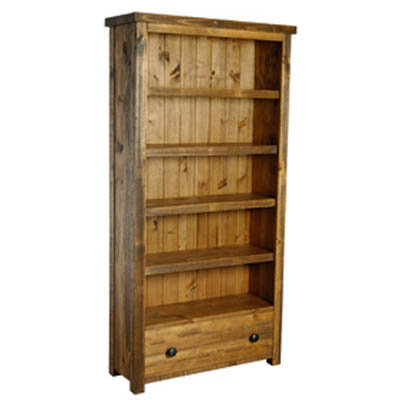 pine BOOKCASE WITH DRAWER SPENCER