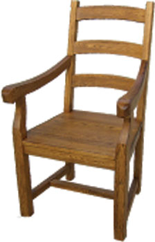 pine CHAIR CARVER RUSTIC