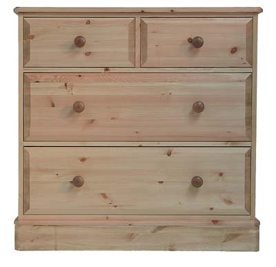 CHEST OF DRAWERS 2 OVER 2 DEEP OLD MILL